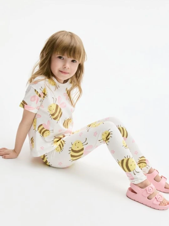 Zdjęcie produktu Reserved - Bawełniane legginsy 2 pack - wielobarwny