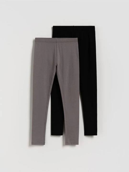 Zdjęcie produktu Reserved - Bawełniane legginsy 2 pack - wielobarwny