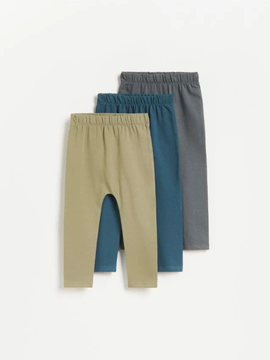 Zdjęcie produktu Reserved - Bawełniane legginsy 3 pack - ciemnoszary