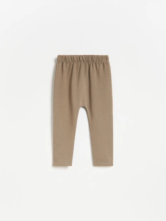 Zdjęcie produktu Reserved - Bawełniane legginsy - ciemnobrązowy