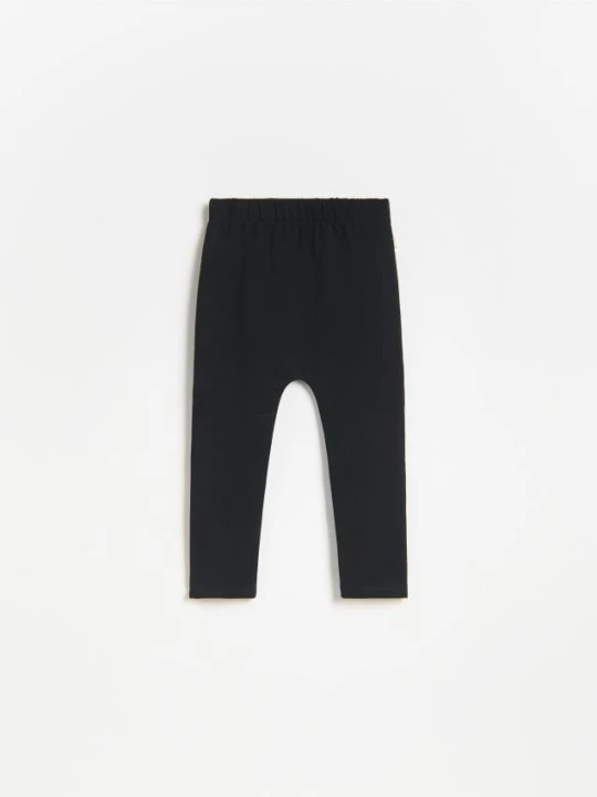 Zdjęcie produktu Reserved - Bawełniane legginsy - czarny