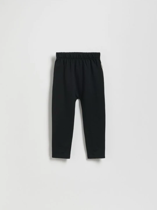 Zdjęcie produktu Reserved - Bawełniane legginsy - czarny