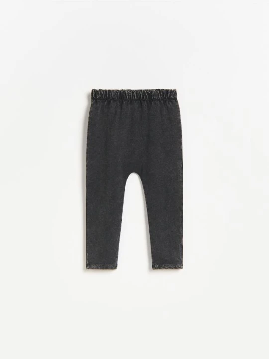Zdjęcie produktu Reserved - Bawełniane legginsy - czarny