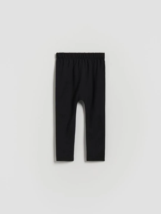 Zdjęcie produktu Reserved - Bawełniane legginsy - czarny
