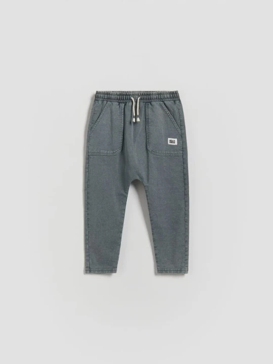 Zdjęcie produktu Reserved - Bawełniane legginsy - granatowy