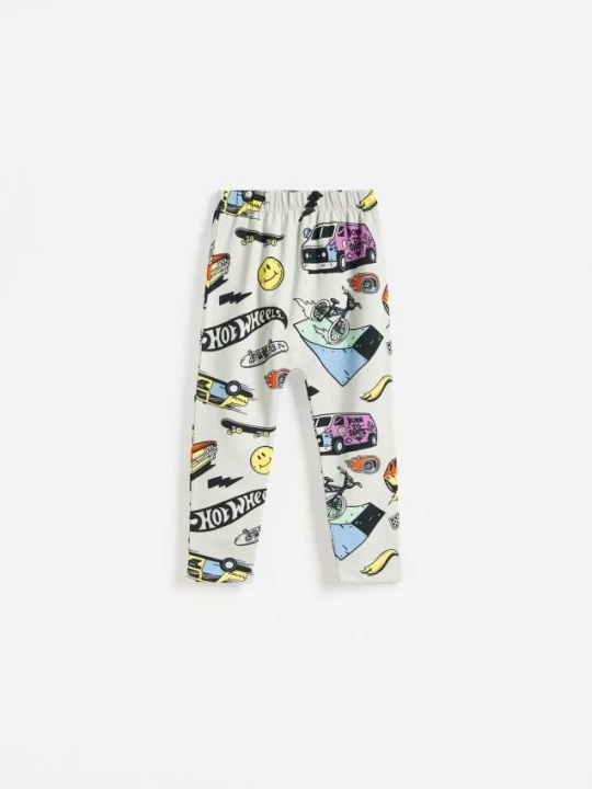 Zdjęcie produktu Reserved - Bawełniane legginsy Hot Wheels - jasnoszary
