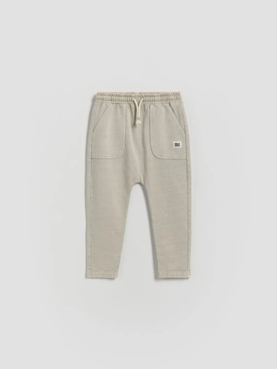 Zdjęcie produktu Reserved - Bawełniane legginsy - jasnoszary