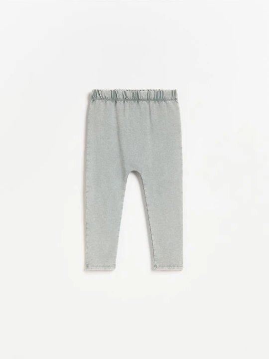 Zdjęcie produktu Reserved - Bawełniane legginsy - jasnoszary