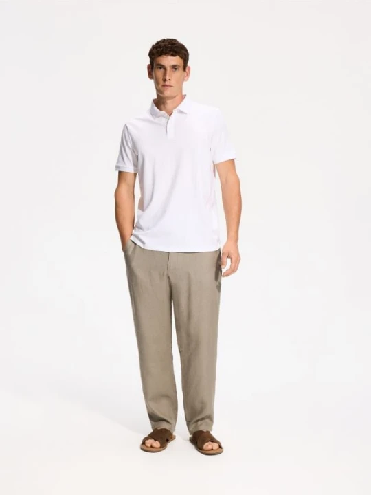 Zdjęcie produktu Reserved - Bawełniane polo regular fit - biały