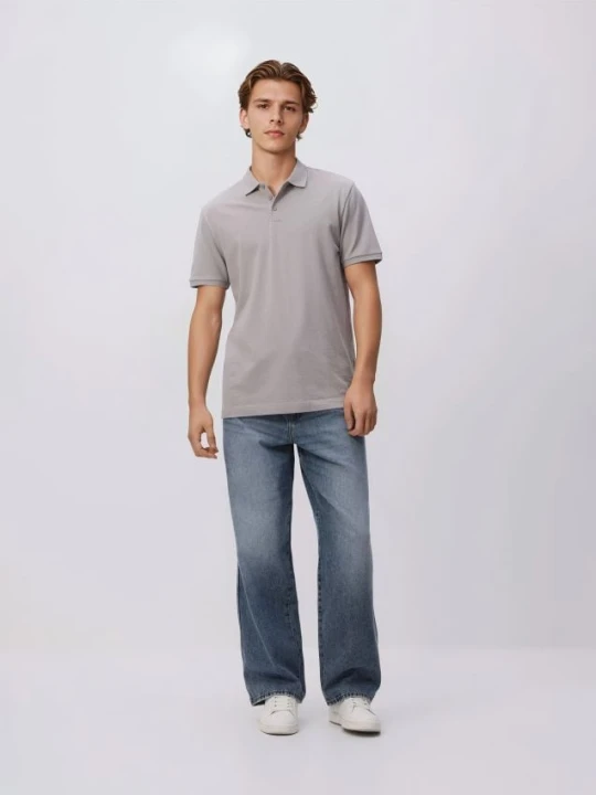 Zdjęcie produktu Reserved - Bawełniane polo regular fit - jasnoszary