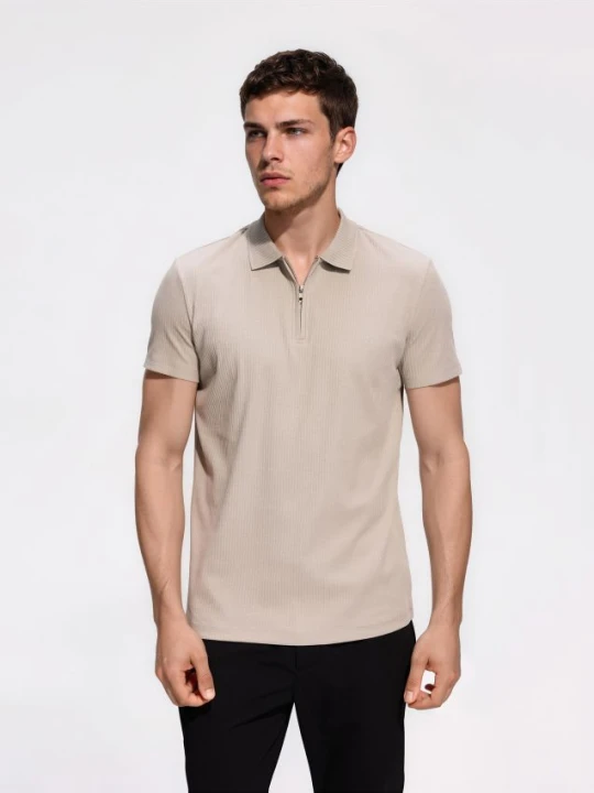 Zdjęcie produktu Reserved - Bawełniane polo slim fit - jasnoszary