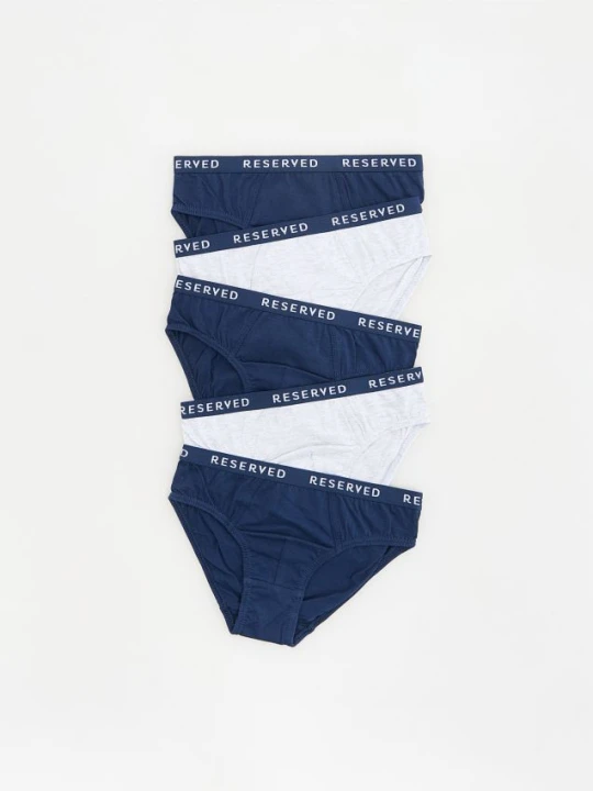 Zdjęcie produktu Reserved - Bawełniane slipy 5 pack - granatowy