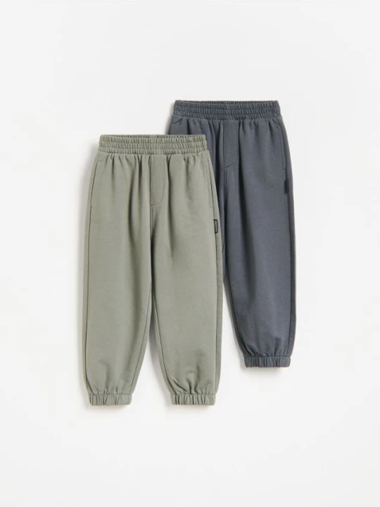 Zdjęcie produktu Reserved - Bawełniane spodnie jogger 2 pack - ciemnoszary