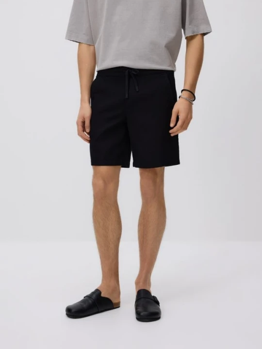 Zdjęcie produktu Reserved - Bawełniane szorty jogger - czarny