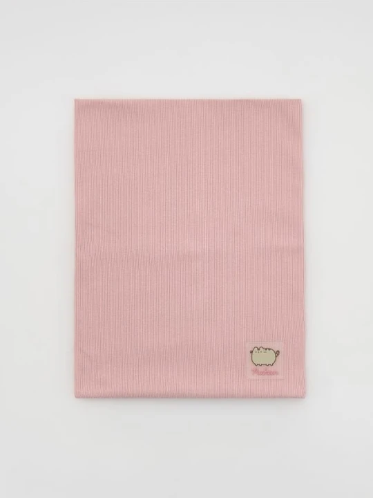 Zdjęcie produktu Reserved - Bawełniany komin Pusheen - różowy