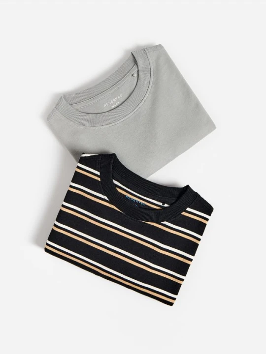 Zdjęcie produktu Reserved - Bawełniany longsleeve 2 pack - czarny