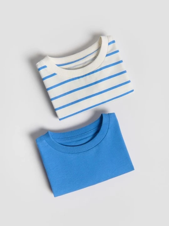 Zdjęcie produktu Reserved - Bawełniany longsleeve 2 pack - złamana biel