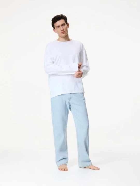 Zdjęcie produktu Reserved - Bawełniany longsleeve - biały