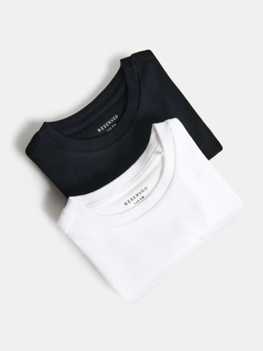 Zdjęcie produktu Reserved - Bawełniany t-shirt 2 pack - wielobarwny