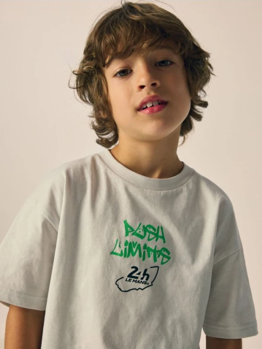 Zdjęcie produktu Reserved - Bawełniany t-shirt 24h Le Mans - jasnoszary