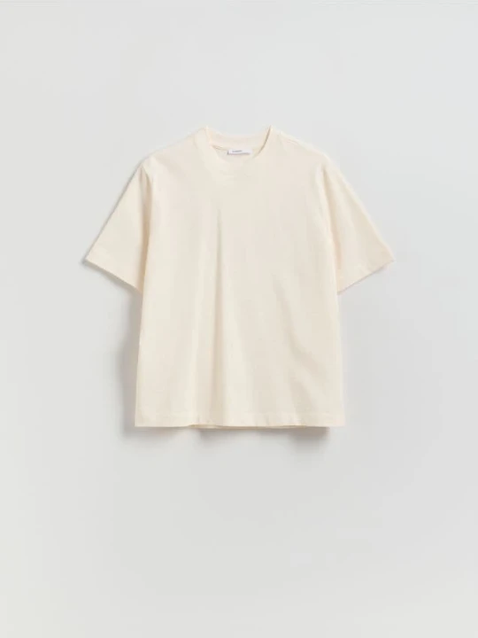 Zdjęcie produktu Reserved - Bawełniany t-shirt - biały