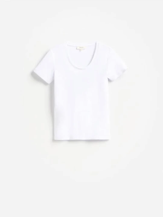 Zdjęcie produktu Reserved - Bawełniany t-shirt - biały