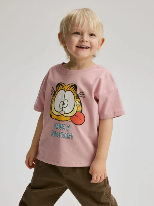 Zdjęcie produktu Reserved - Bawełniany t-shirt Garfield - różowy