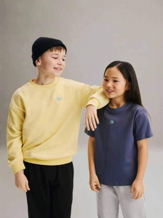Zdjęcie produktu Reserved - Bawełniany t-shirt - granatowy