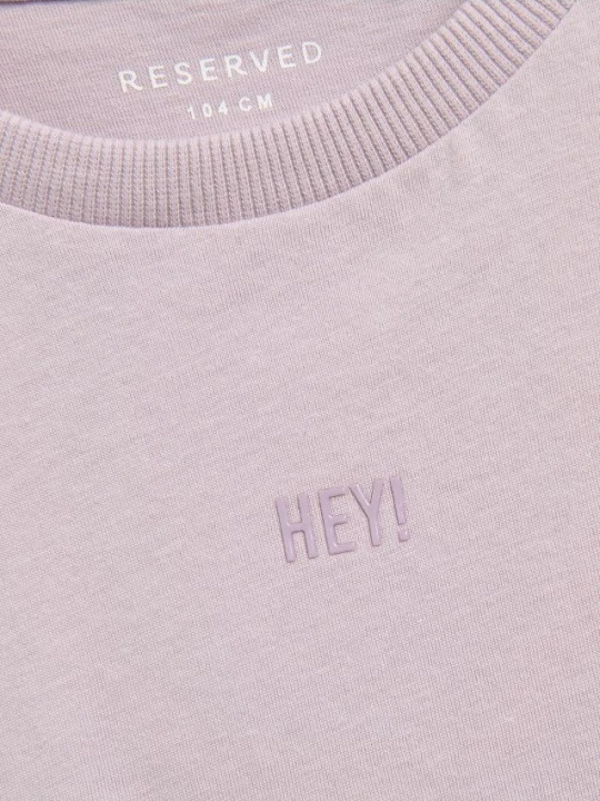 Zdjęcie produktu Reserved - Bawełniany t-shirt - lawendowy