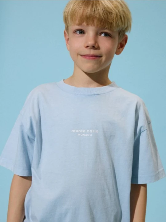 Zdjęcie produktu Reserved - Bawełniany t-shirt - niebieski