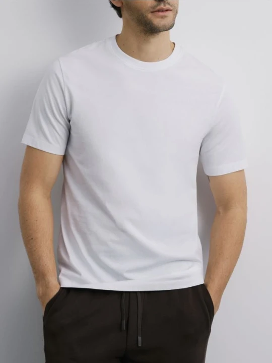 Zdjęcie produktu Reserved - Bawełniany t-shirt regular - biały