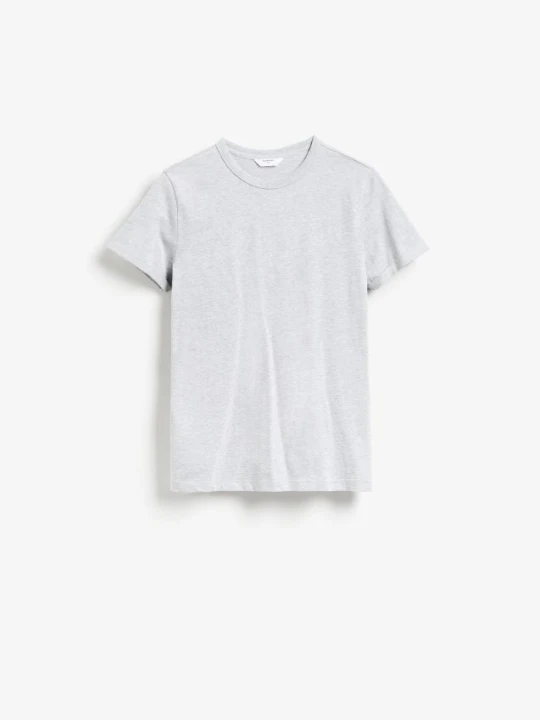 Zdjęcie produktu Reserved - Bawełniany t-shirt slim fit - jasnoszary