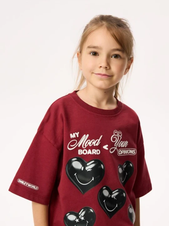 Zdjęcie produktu Reserved - Bawełniany t-shirt SmileyWorld® - brązowy