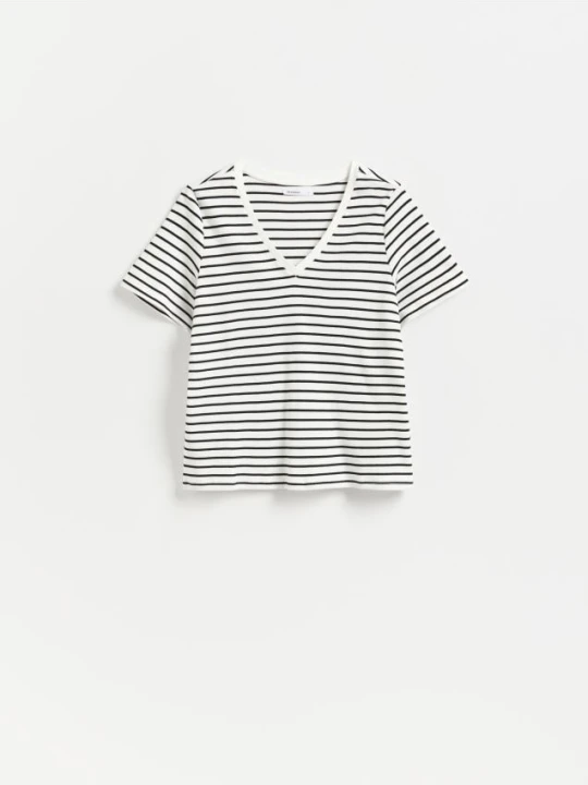 Zdjęcie produktu Reserved - Bawełniany t-shirt - wielobarwny