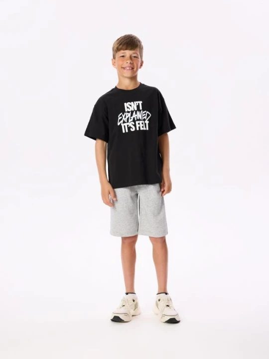 Zdjęcie produktu Reserved - Bawełniany t-shirt z nadrukiem - czarny