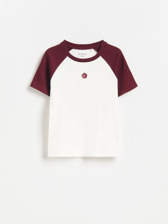 Zdjęcie produktu Reserved - Bawełniany t-shirt z nadrukiem - wielobarwny