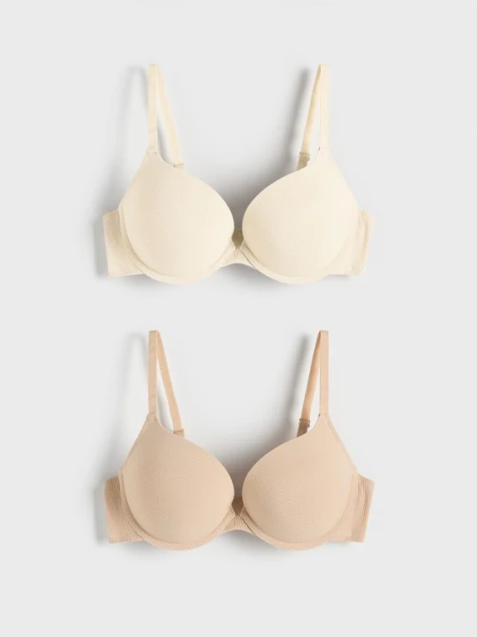 Zdjęcie produktu Reserved - Biustonosz super push up 2 pack - złamana biel