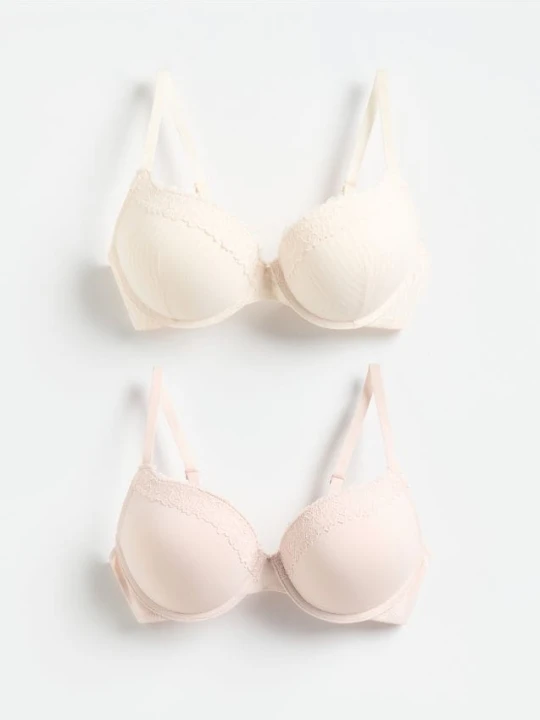 Zdjęcie produktu Reserved - Biustonosz super push up 2 pack - złamana biel