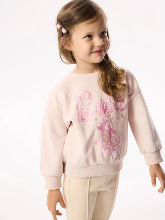 Zdjęcie produktu Reserved - Bluza Barbie - pastelowy róż