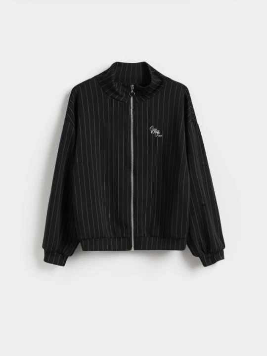 Zdjęcie produktu Reserved - Bluza ze stójką - czarny