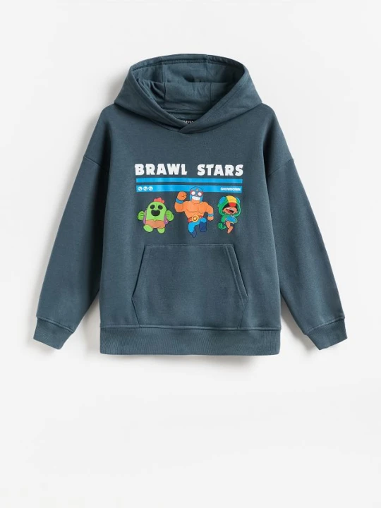 Zdjęcie produktu Reserved - Bluza Brawl Stars - ciemny turkus