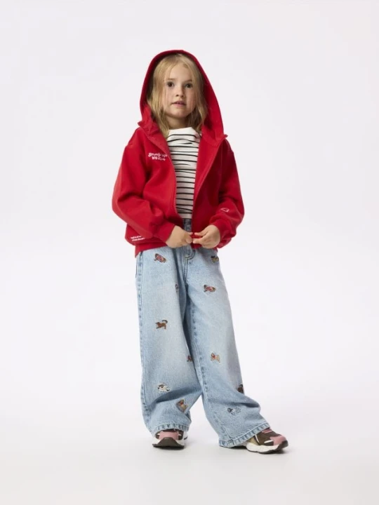 Zdjęcie produktu Reserved - Bluza dresowa z napisem - czerwony