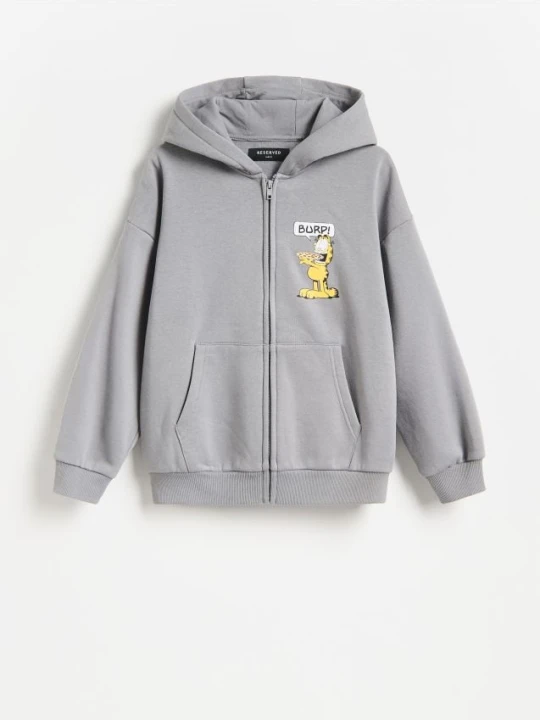 Zdjęcie produktu Reserved - Bluza GARFIELD - ciemnoszary