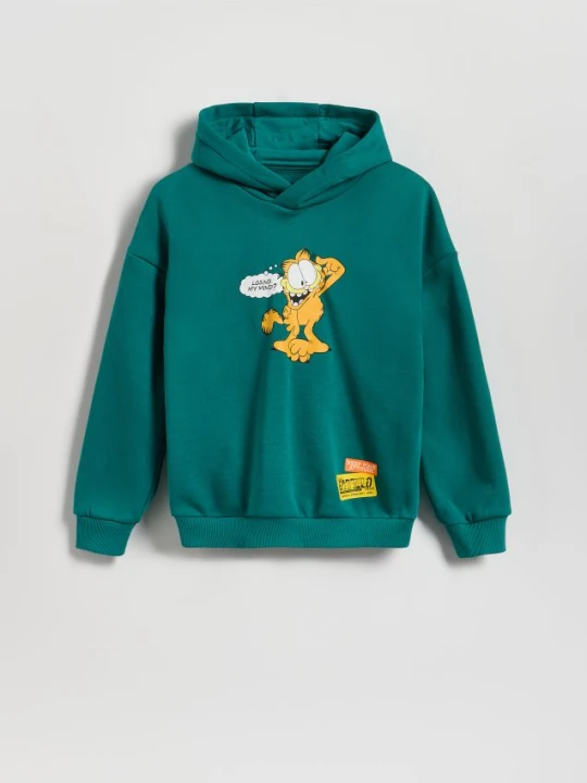 Zdjęcie produktu Reserved - Bluza GARFIELD - zielony