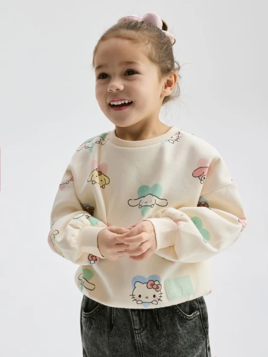 Zdjęcie produktu Reserved - Bluza Hello Kitty and friends - pastelowy róż