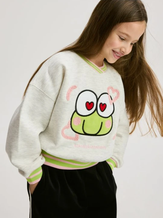 Zdjęcie produktu Reserved - Bluza Hello Kitty and friends - złamana biel