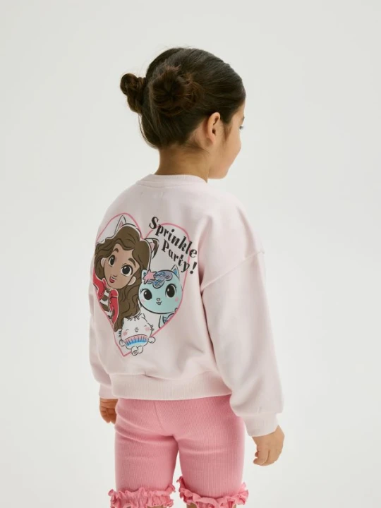Zdjęcie produktu Reserved - Bluza Koci Domek Gabi - pastelowy róż