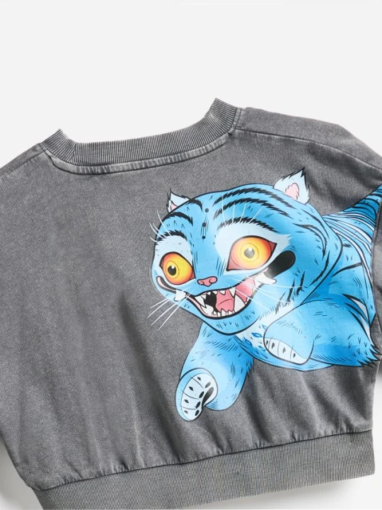 Zdjęcie produktu Reserved - Bluza Kpop Demon Hunters™ - ciemnoszary