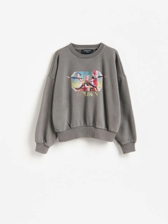 Zdjęcie produktu Reserved - Bluza Kpop Demon Hunters™ - ciemnoszary