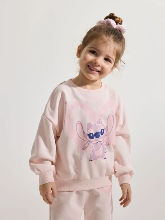 Zdjęcie produktu Reserved - Bluza Lilo i Stitch - pastelowy róż
